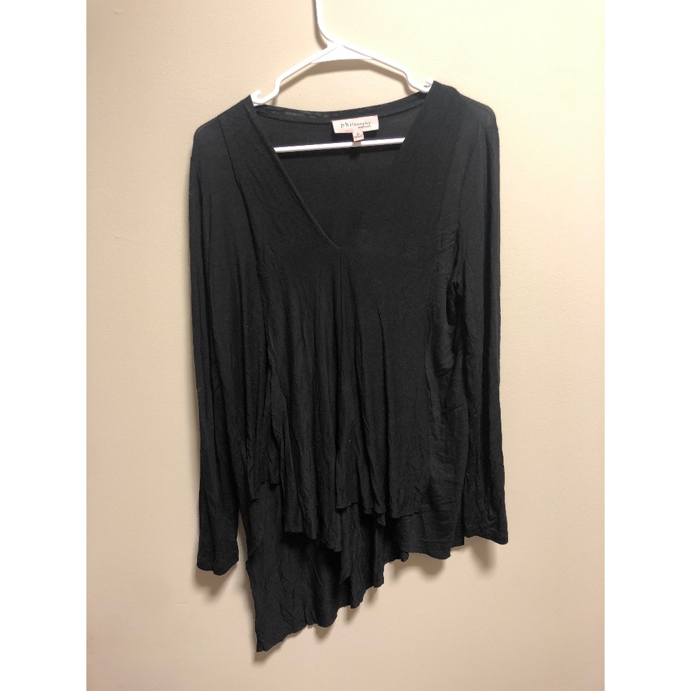 Women's Medium Black Philosophy Long Sleeve top